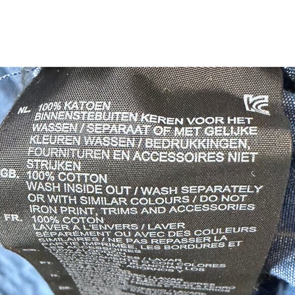 G Star Raw Baseball Scoop Hem Dress Womens XS Dark Blue Denim Chambray Relaxed - Picture 15 of 16